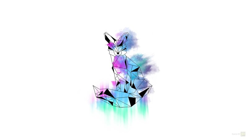 Geometric Fox Illustration