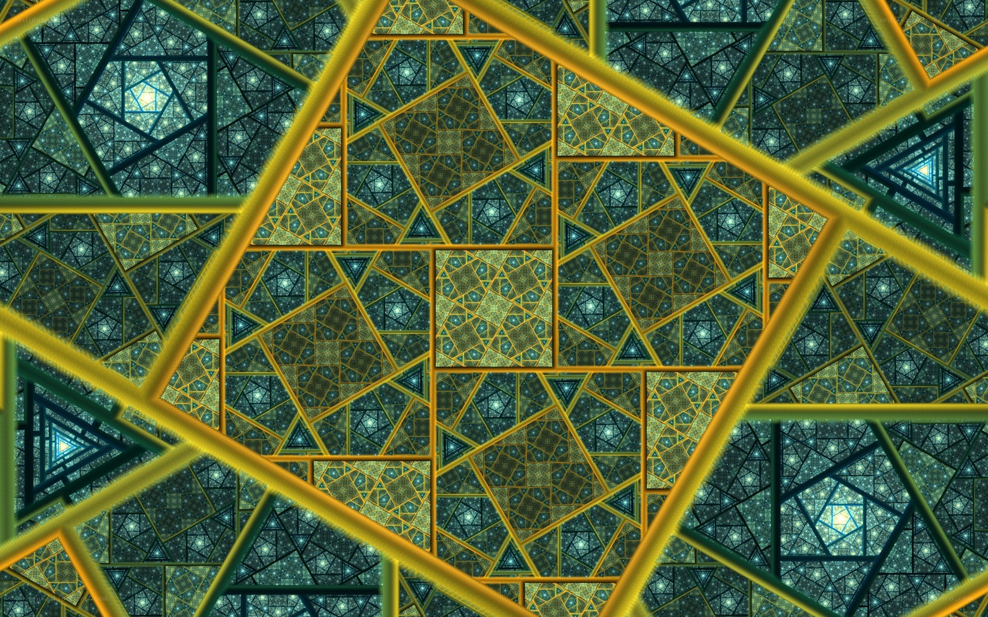 Geometric fractal pattern