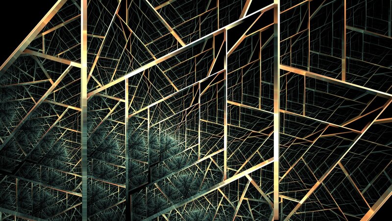 Geometric Fractal Structure — Black
