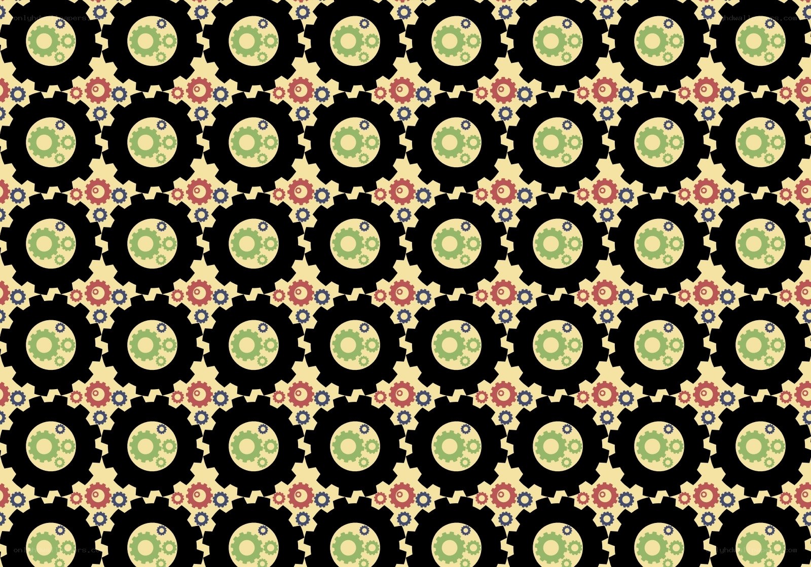 geometric gear pattern