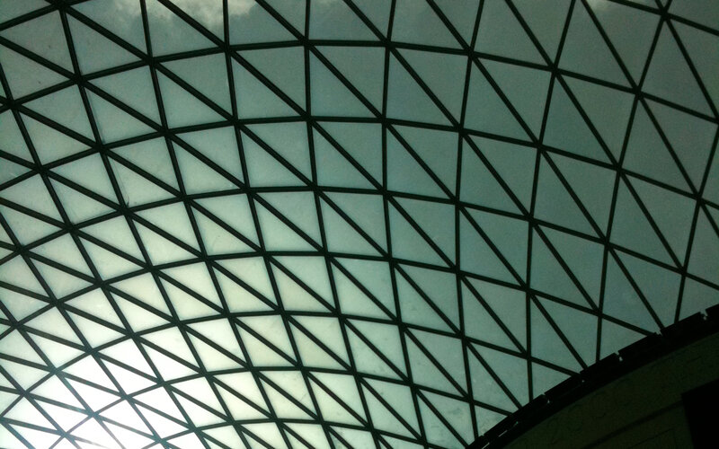 Geometric glass ceiling