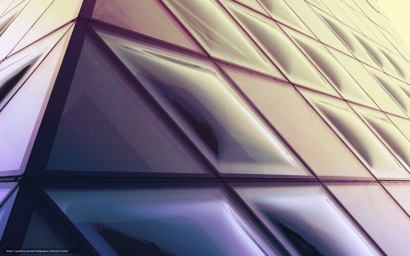 geometric glass facade