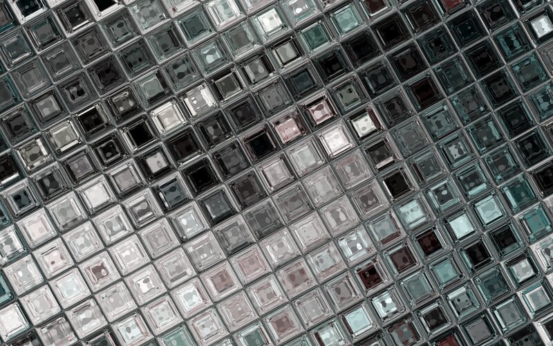 geometric glass tile pattern