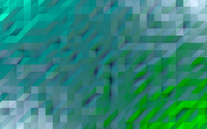 geometric green and blue pattern