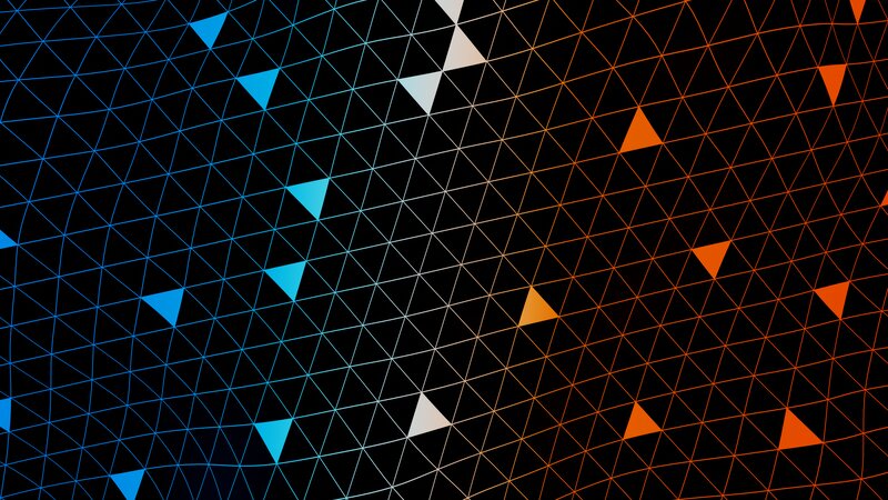 Geometric Grid Pattern — Black, Dynamic