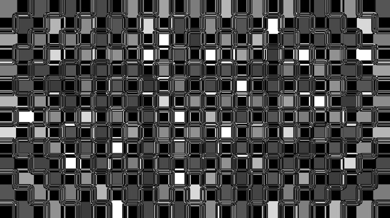 Geometric Grid Pattern — Black, Neutral, Abstract
