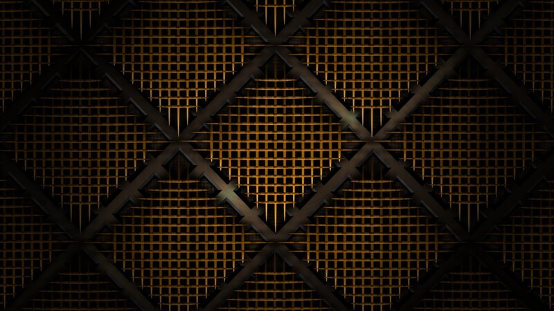 Geometric Grid Pattern — Black