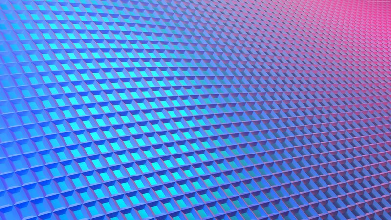Geometric Grid Pattern — Blue