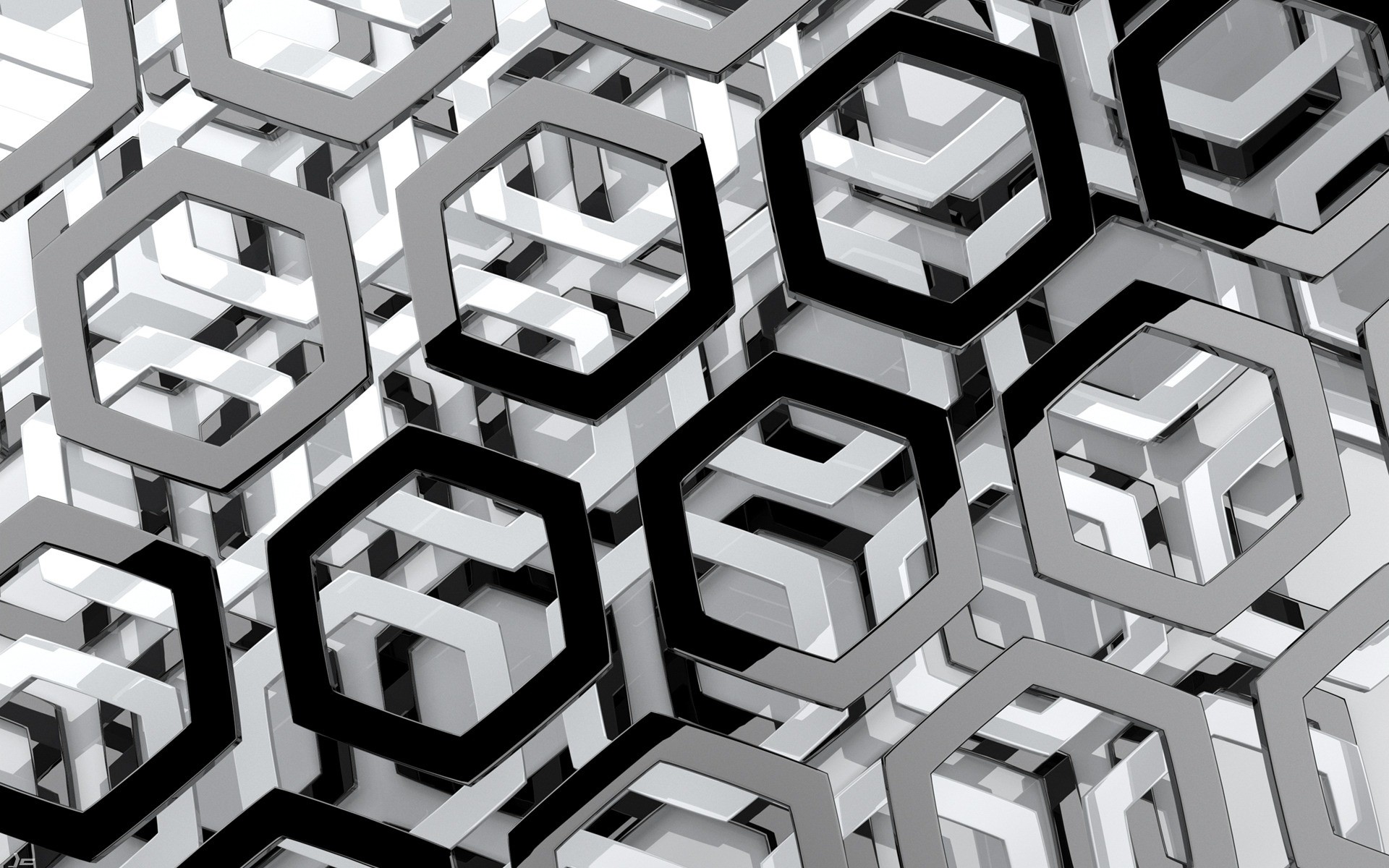 geometric hexagon pattern