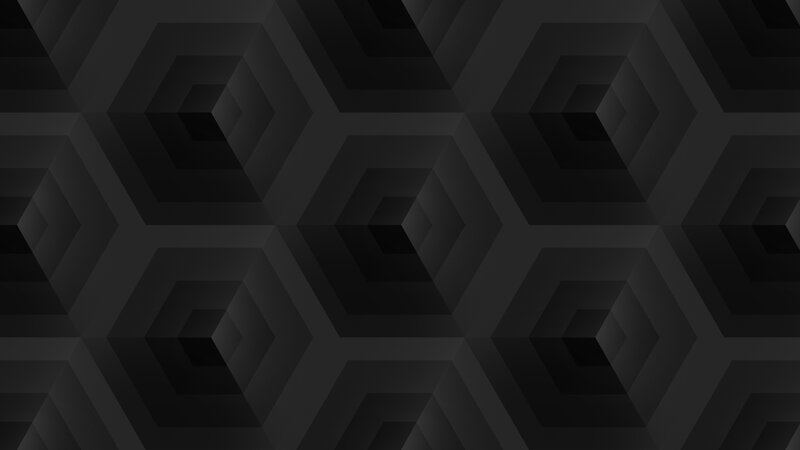 Geometric Hexagon Pattern — Black, Minimalist
