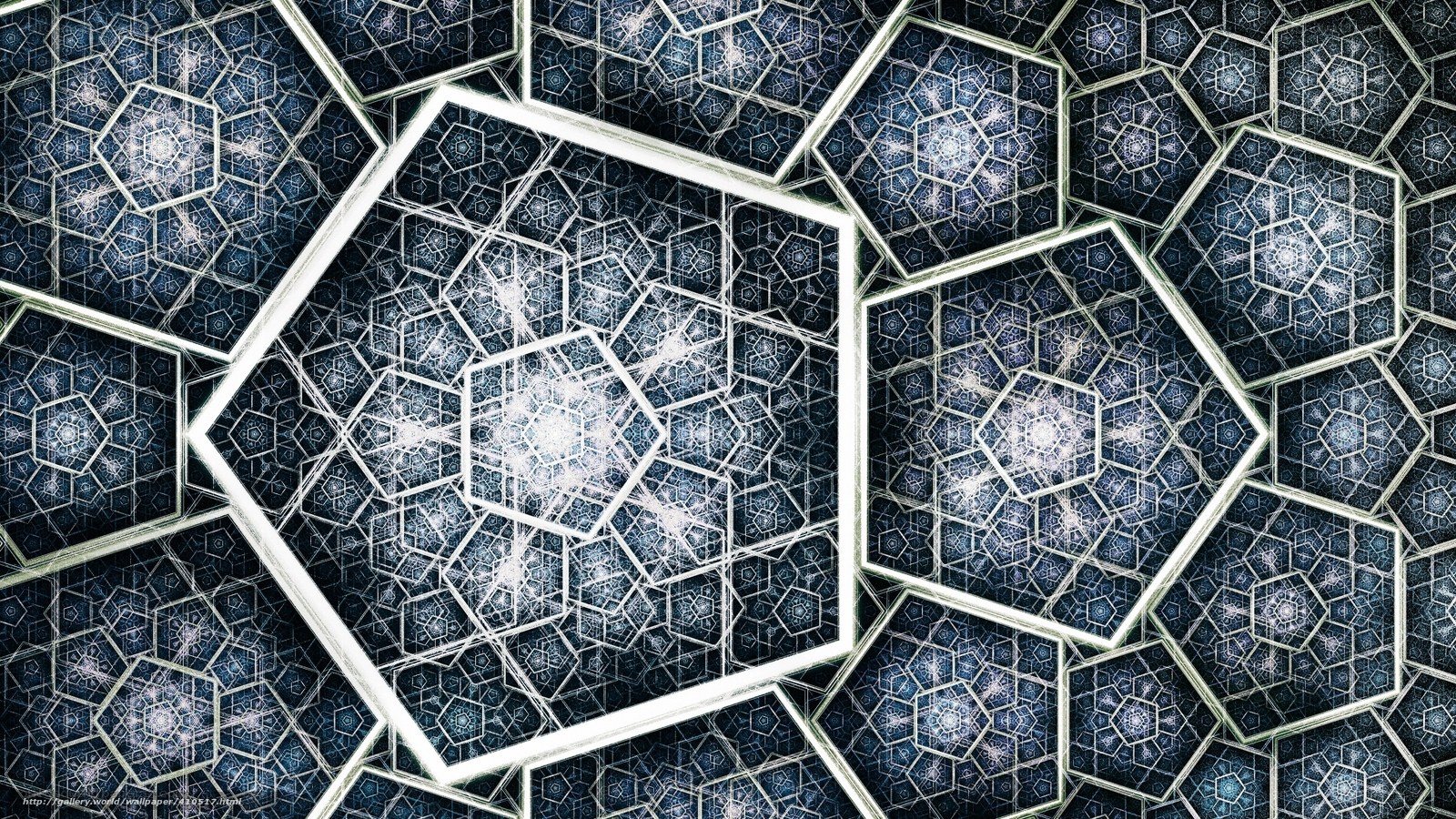 geometric hexagonal pattern