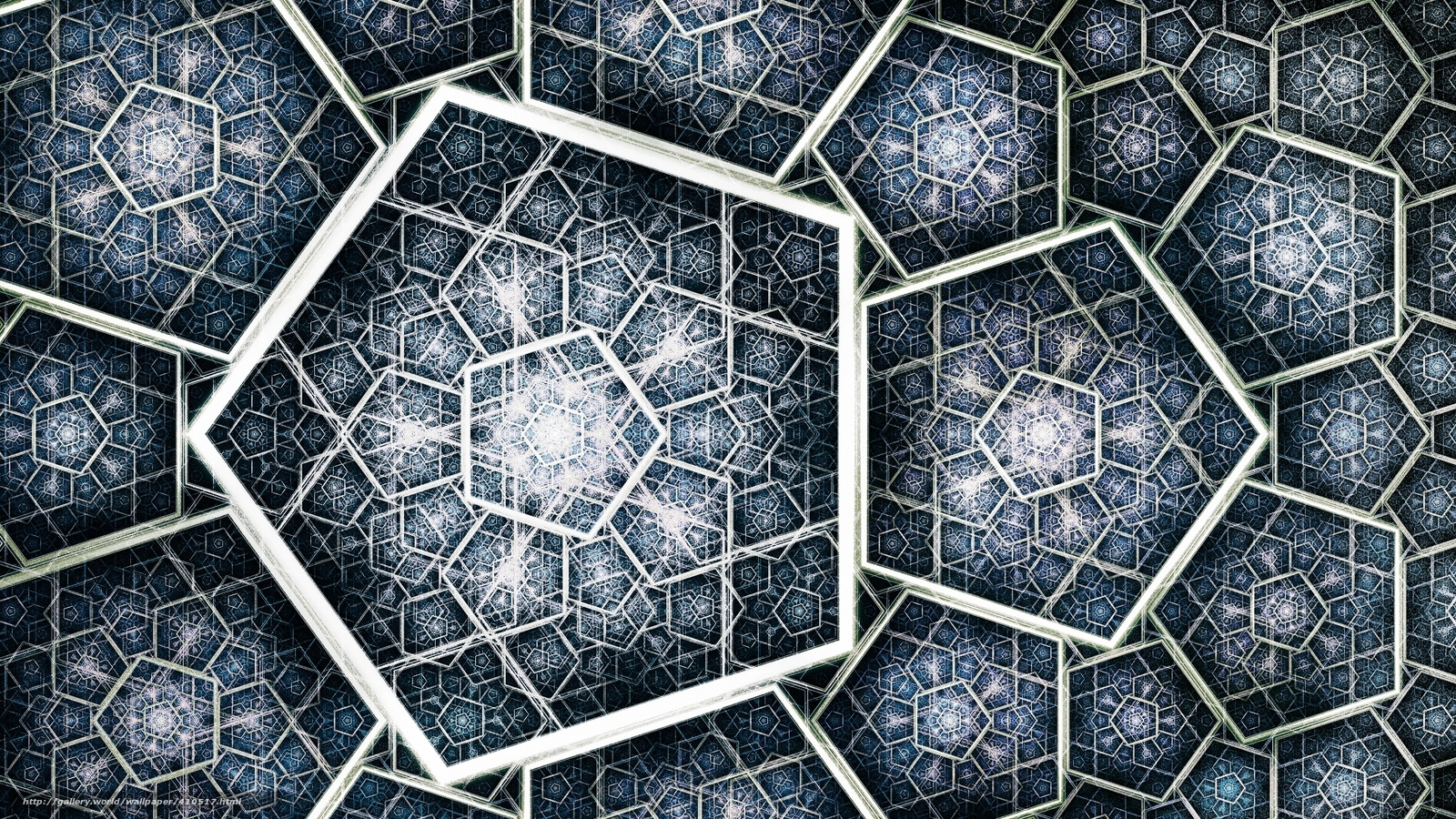 geometric hexagonal pattern