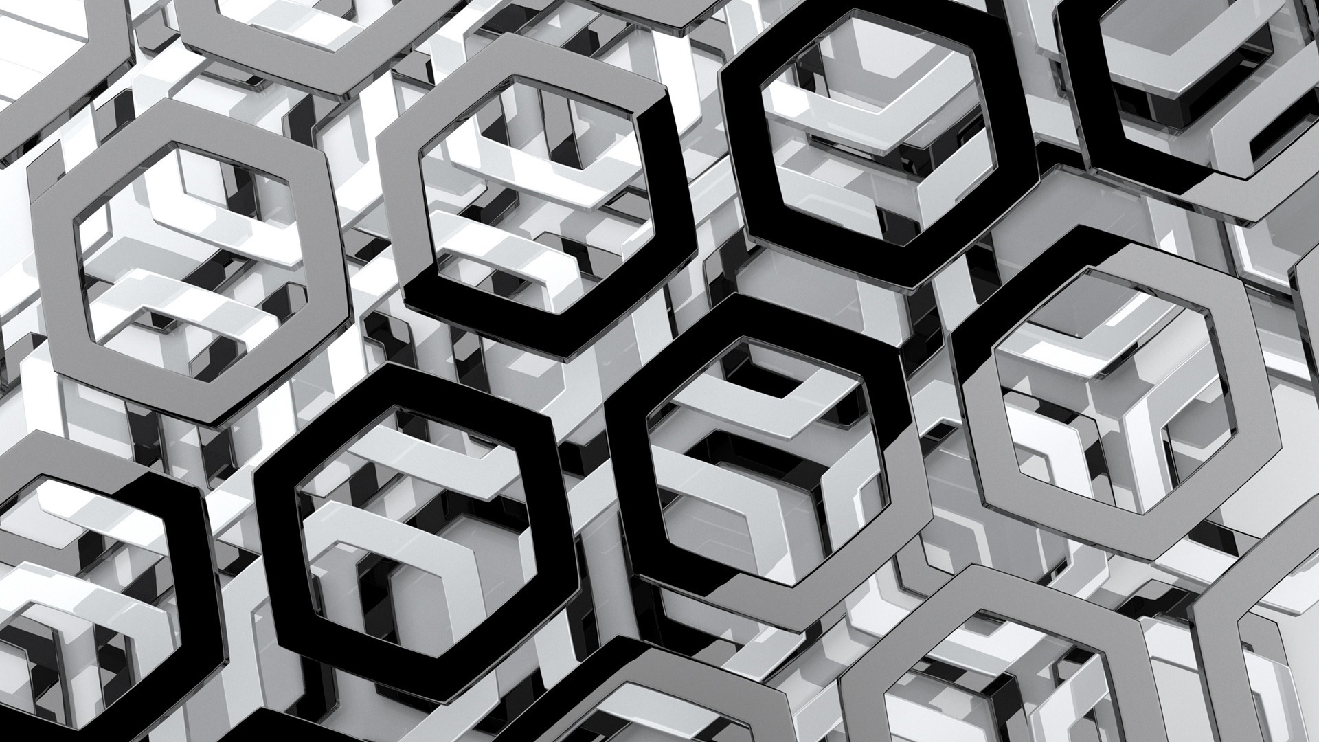 geometric hexagonal pattern