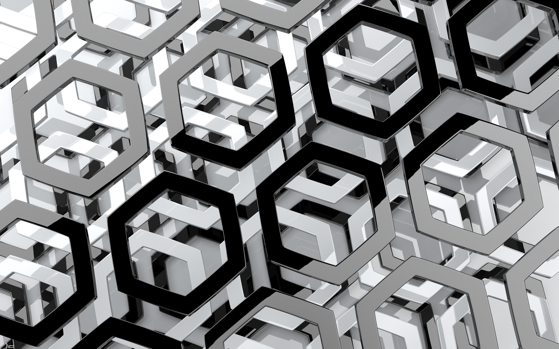 geometric hexagonal pattern