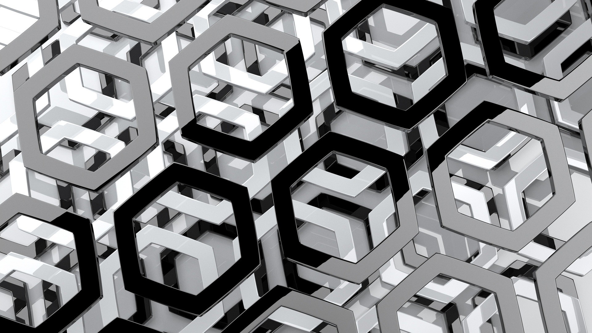 geometric hexagonal pattern