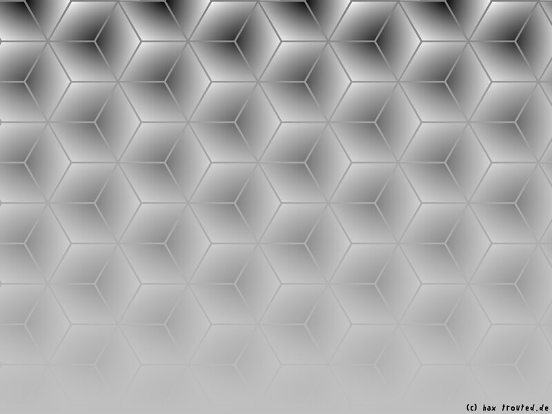 Geometric Hexagonal Pattern — Gray