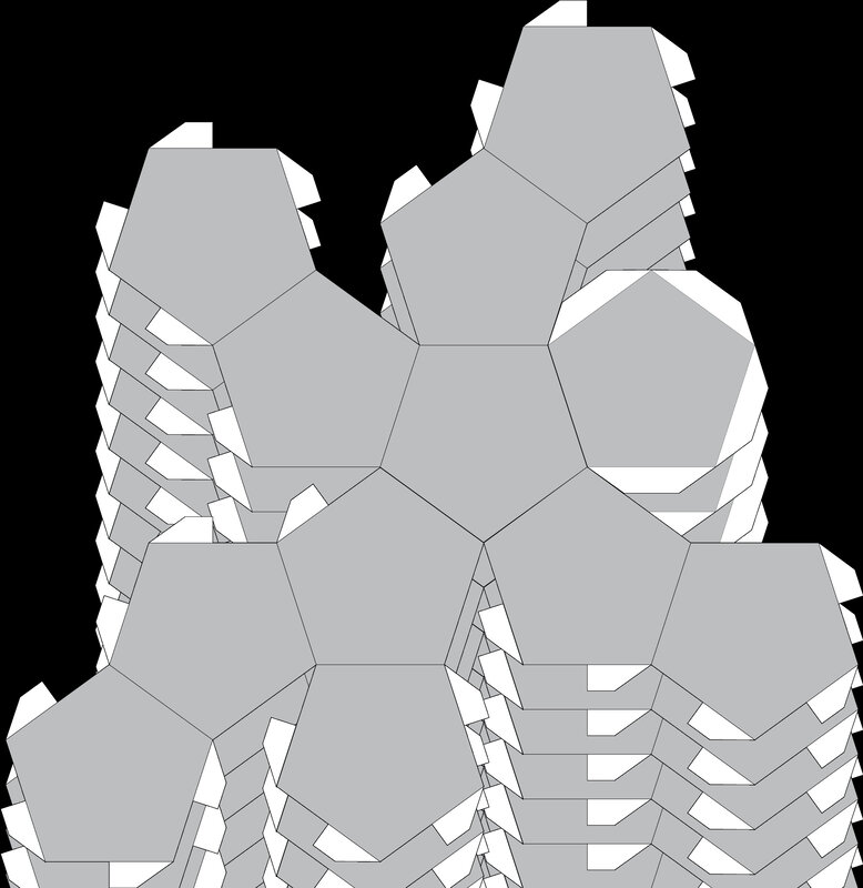 geometric hexagonal structure