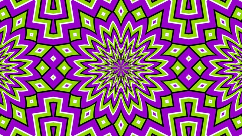 Geometric Kaleidoscopic Pattern — Purple, Hypnotic