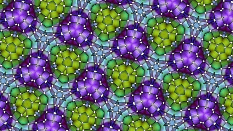 Geometric Kaleidoscopic Pattern — Purple