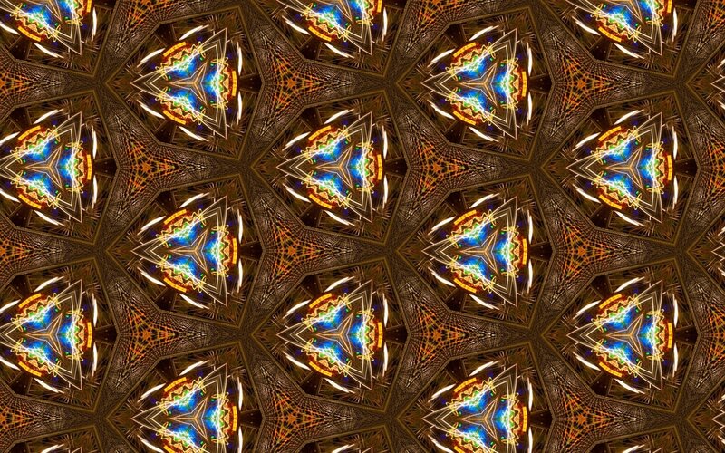 geometric kaleidoscopic pattern