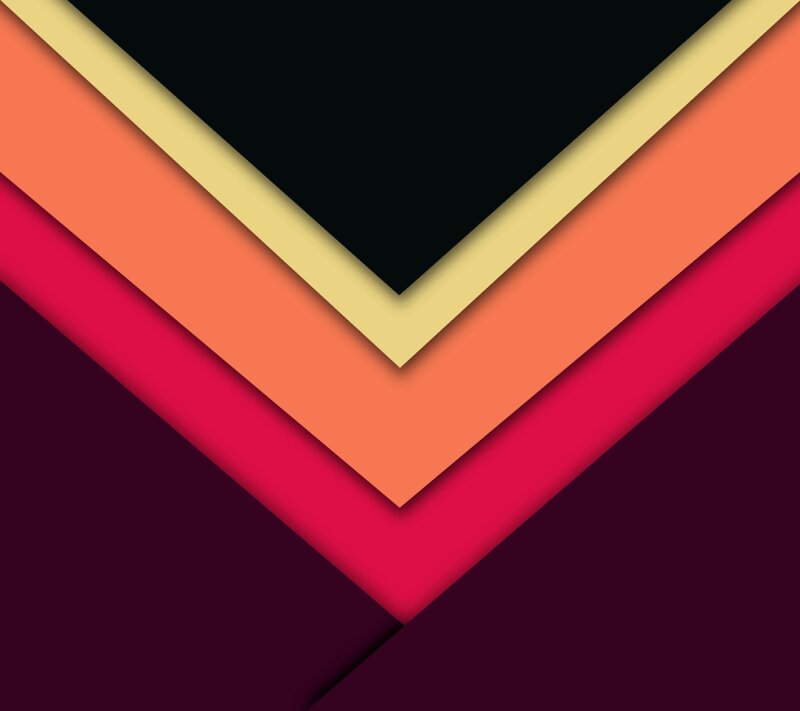 Geometric Layered Shapes — Black