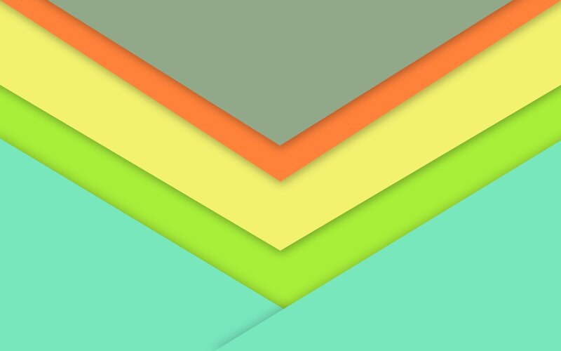 Geometric Layered Shapes — Green