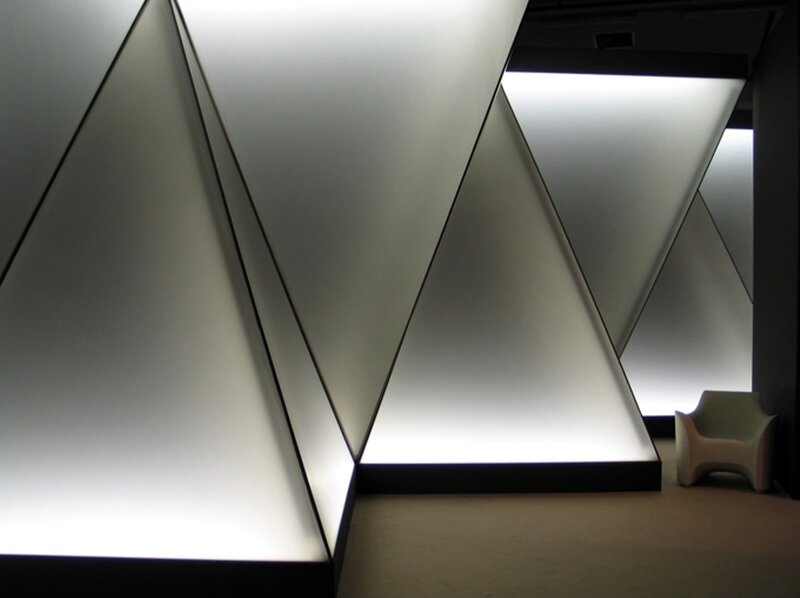 geometric light installation