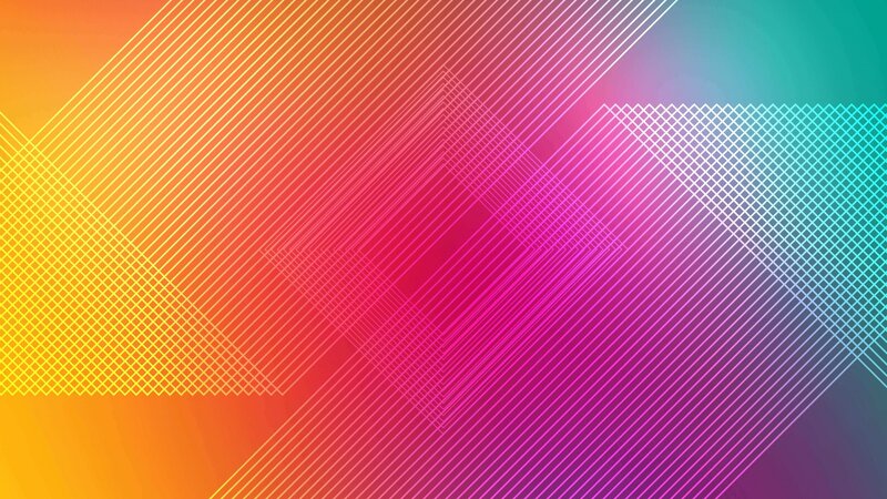 Geometric Line Pattern — Orange