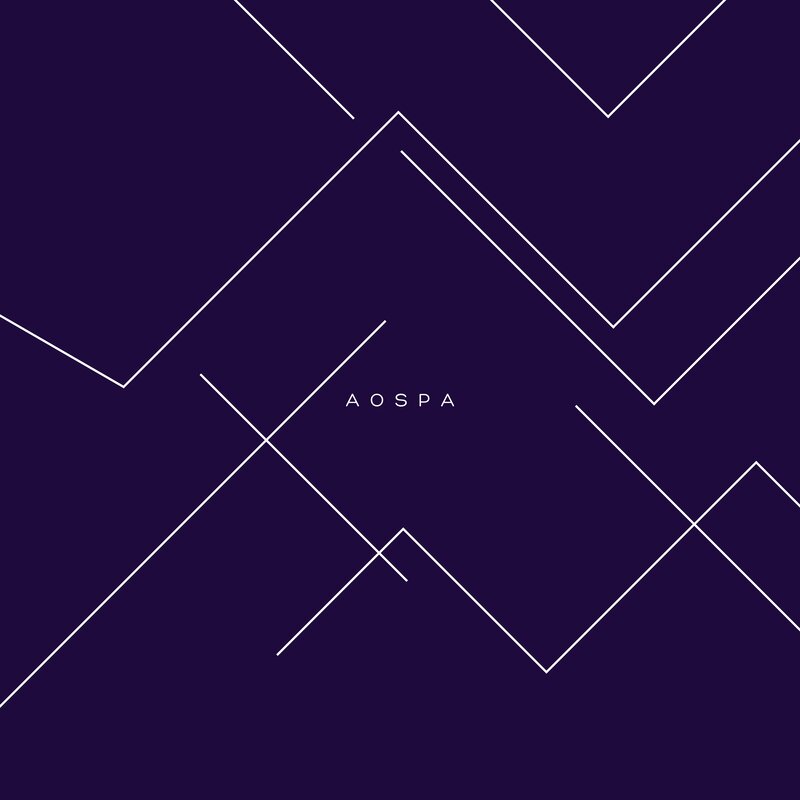 Geometric Line Pattern — Purple, Minimalist
