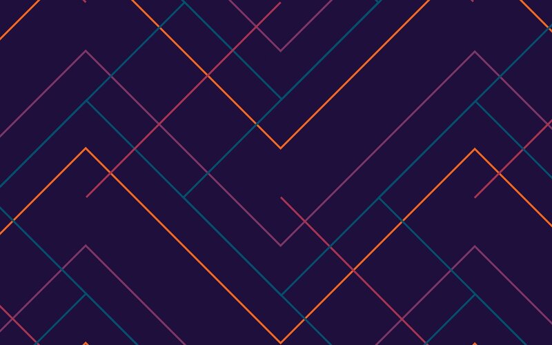 Geometric Line Pattern — Purple