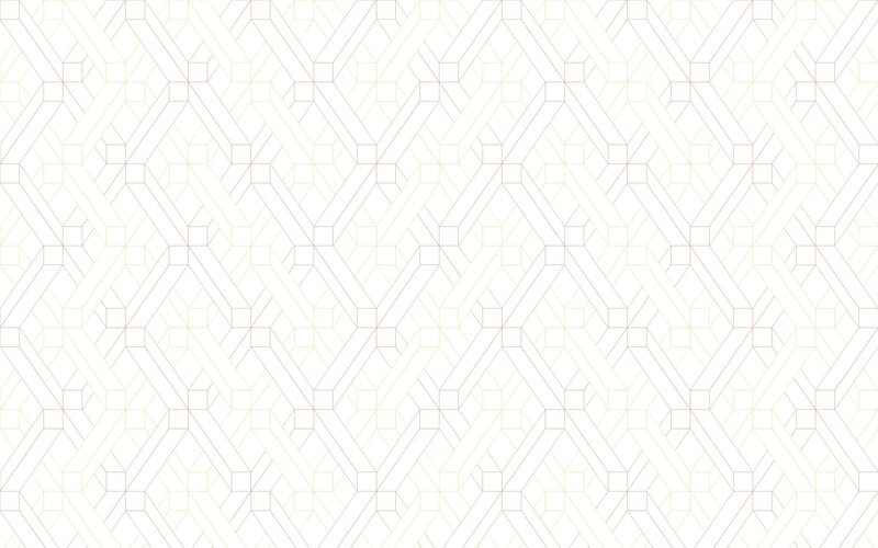 Geometric Line Pattern — White