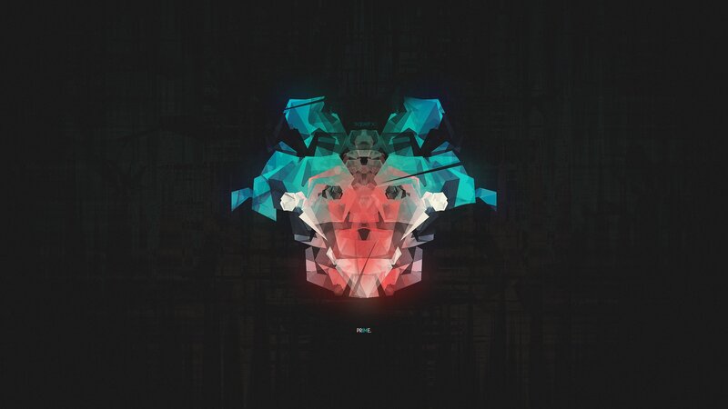 Geometric Lion Head