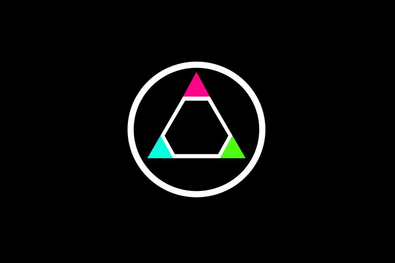 Geometric Logo Design — Black, Minimalist, Vector Art, Circle