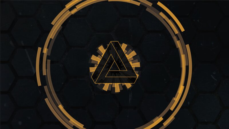 Geometric Logo Design — Black, Technological