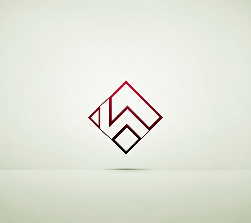 Geometric Logo Design — Red