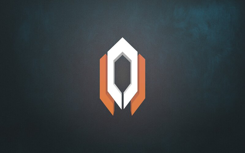 Geometric Logo Design — White, Minimalist