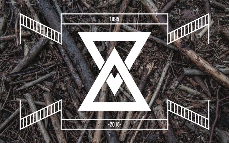 Geometric Logo on Wood