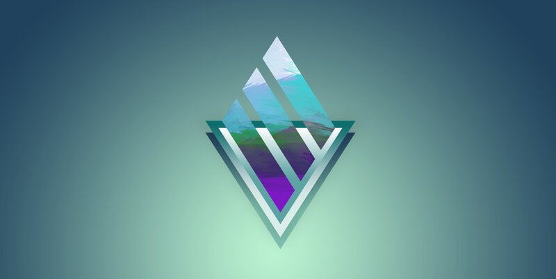 Geometric Logo with Landscape