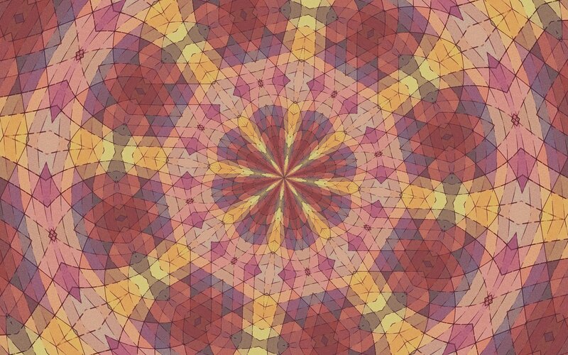Geometric Mandala Pattern — Purple, Hypnotic