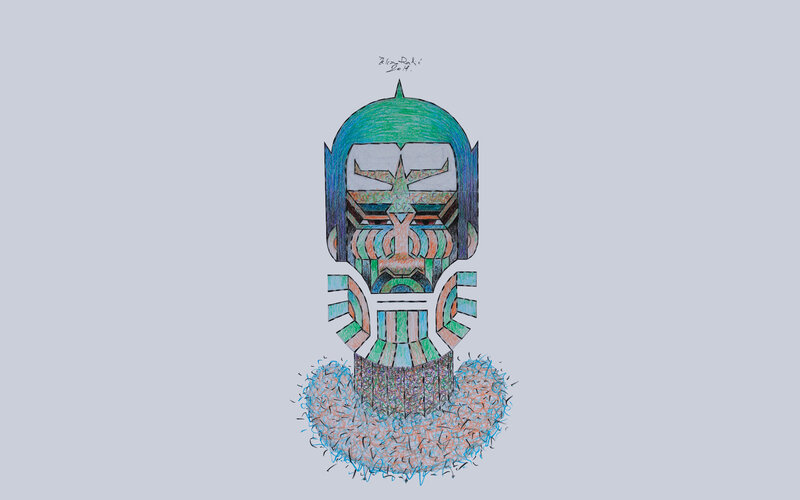 Geometric Mask Illustration