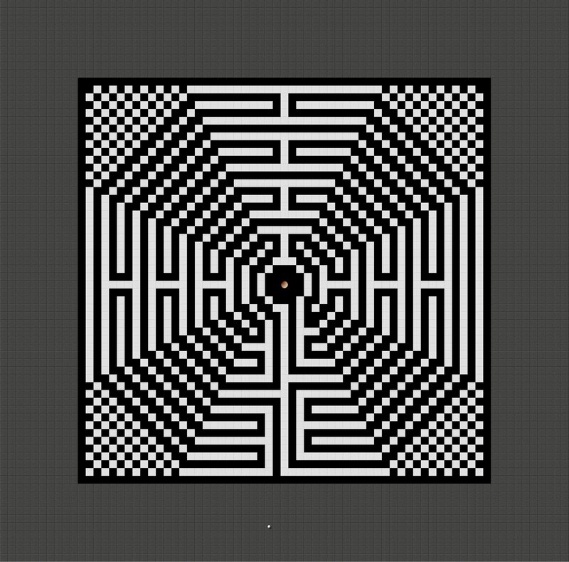 geometric maze pattern