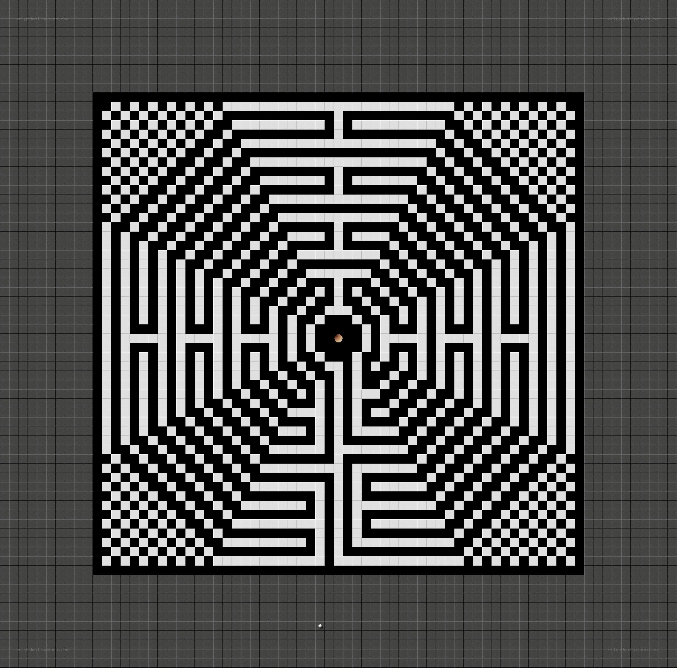 geometric maze pattern