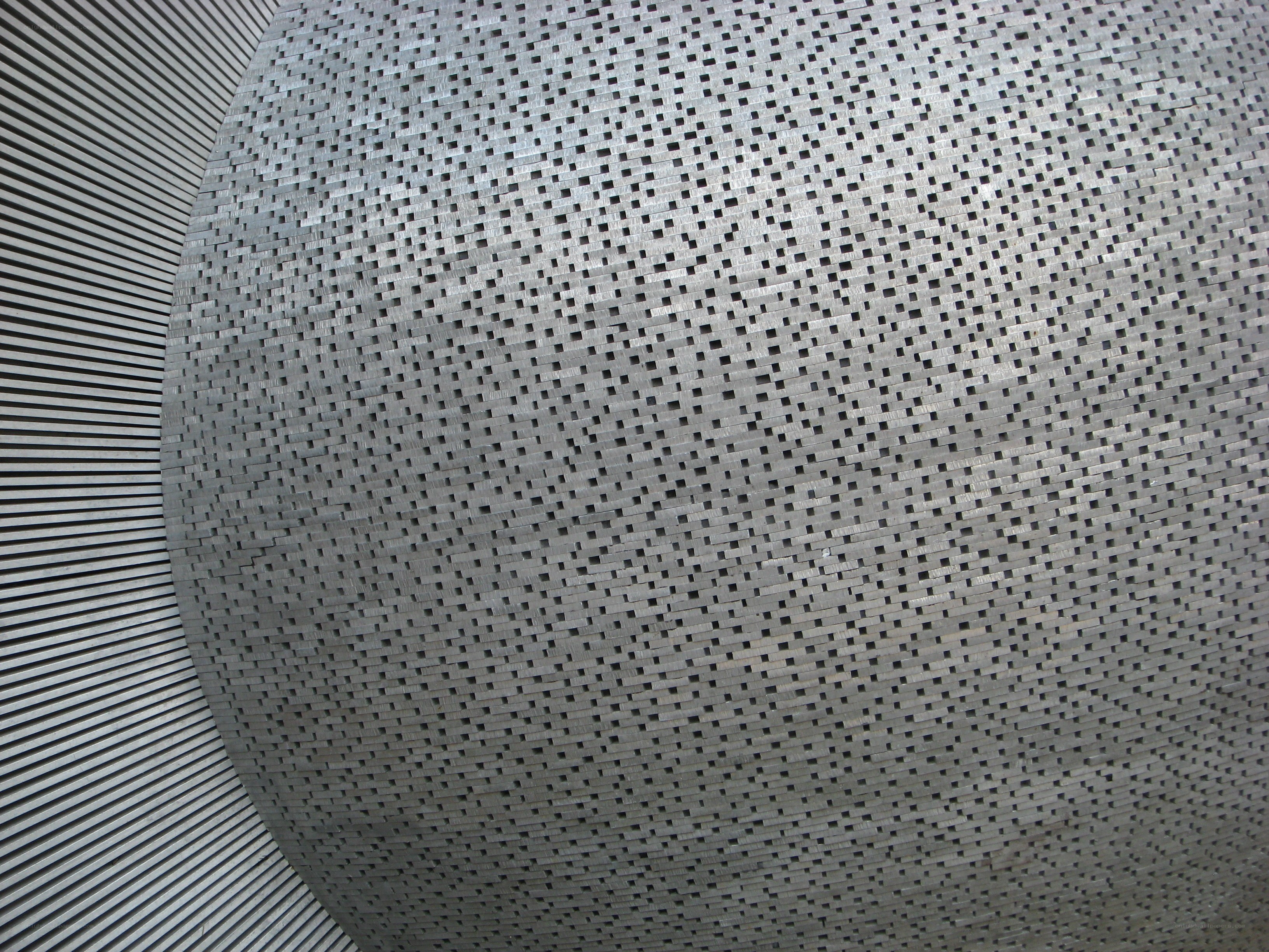 geometric metal surface pattern