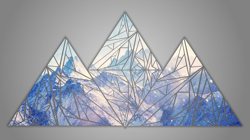 Geometric Mountain Range