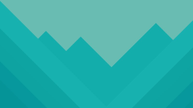 Geometric Mountain Shapes — Teal