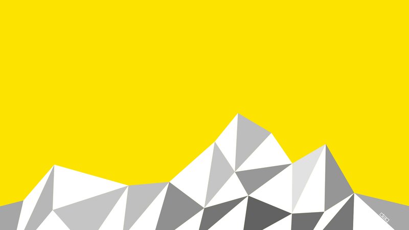 Geometric Mountains — Yellow