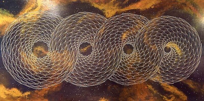 Geometric Nebula Art