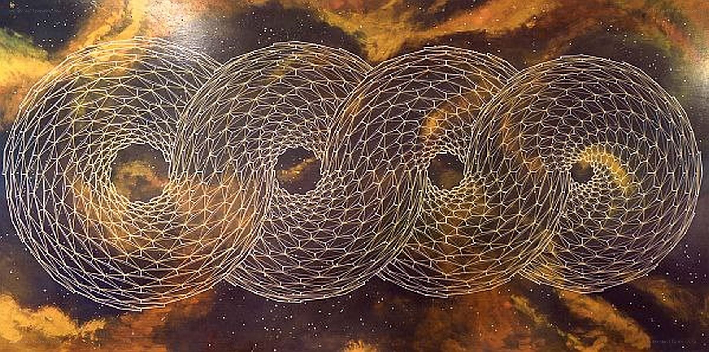 Geometric Nebula Art
