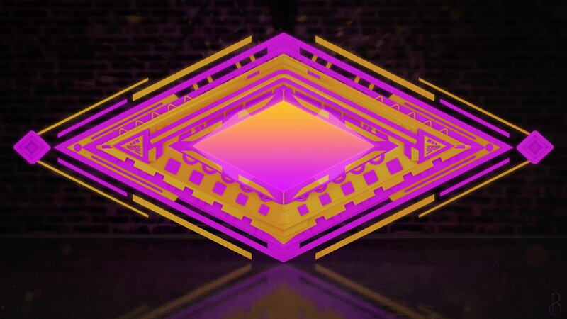 Geometric Neon Structure