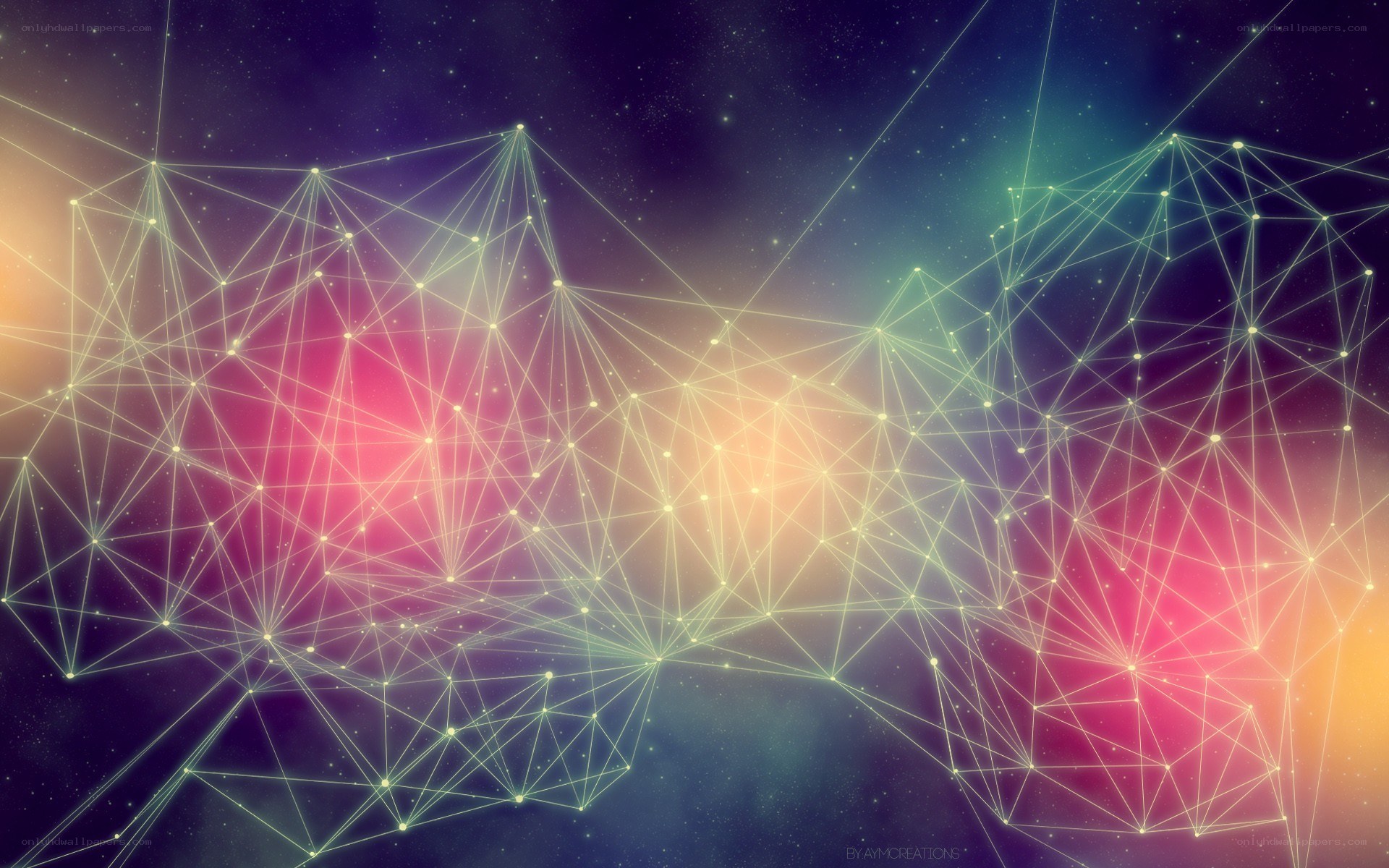 geometric network in space